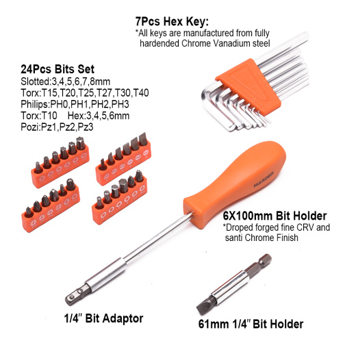 Набор инструментов для монтажа 75 предметов  Арт. 510875